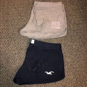 2 pairs of Hollister cotton shorts